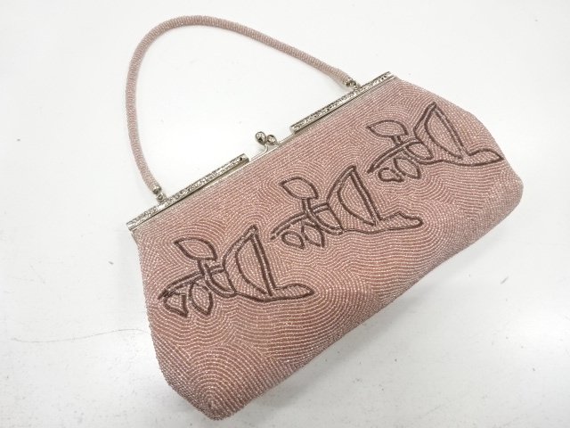 JAPANESE KIMONO / BEADS HANDBAG